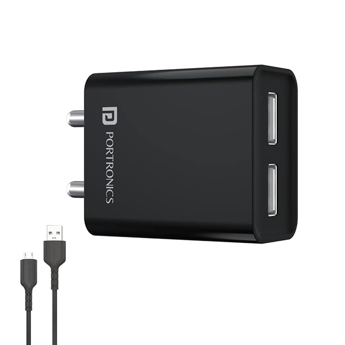 Portronics - Dual USB Port Wall Charger